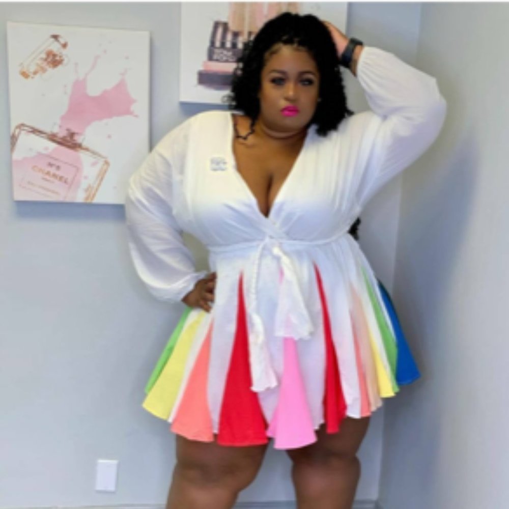 Pleated Mini Dress (NEW)
